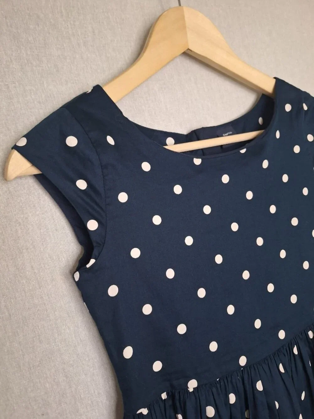 💙 Gap Kids Polkadot Girls Dress Size 10/L Cotton Preppy Formal Cute Outfit